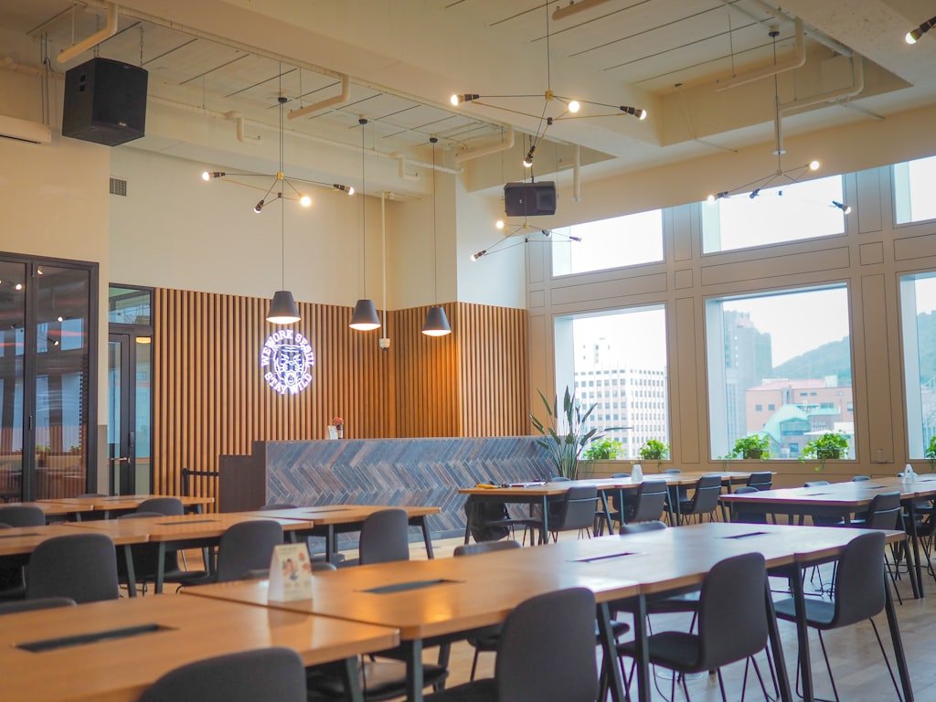 Renovated cafeteria and common space